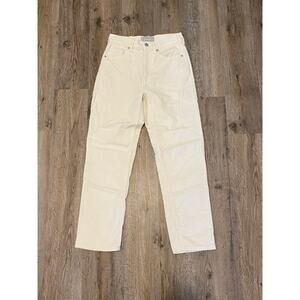 Everlane Women’s Baby Cord Cheeky Cropped Straight Leg Corduroy Pants Size 25